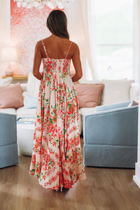 Peach Perfection Maxi Dress - Peach, Pink and Orange-HAZEL & OLIVE 2500/823LDH-Small-