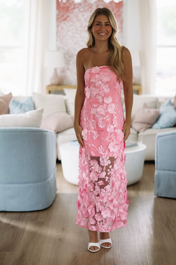 Hazel & Olive Peonies Floral Maxi Dress