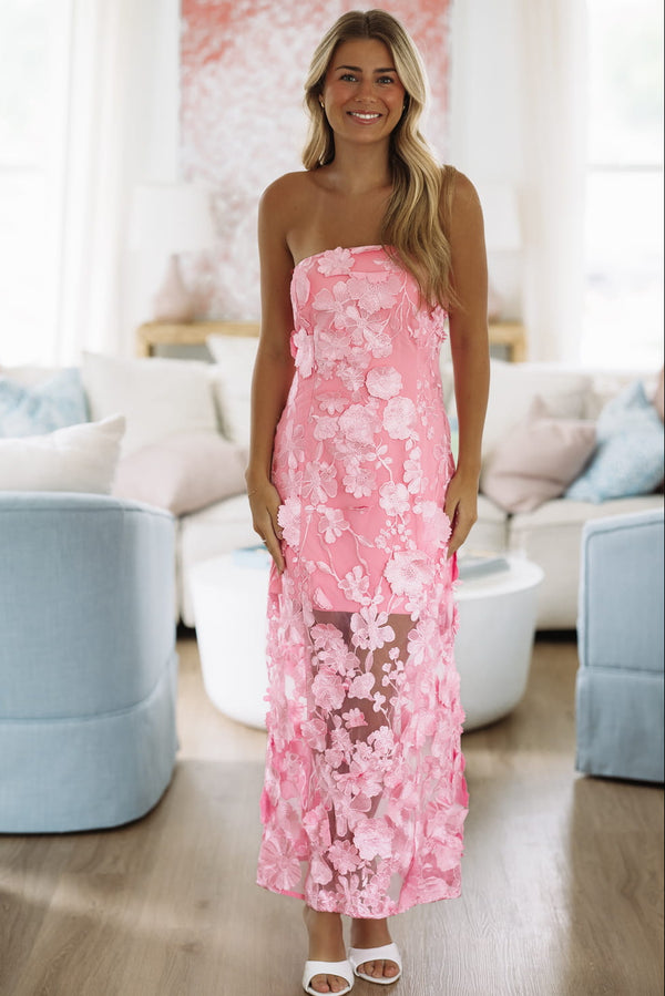 Hazel & Olive Peonies Floral Maxi Dress