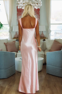Pink Lace Maxi Dress - Pink-HAZEL & OLIVE-Medium-