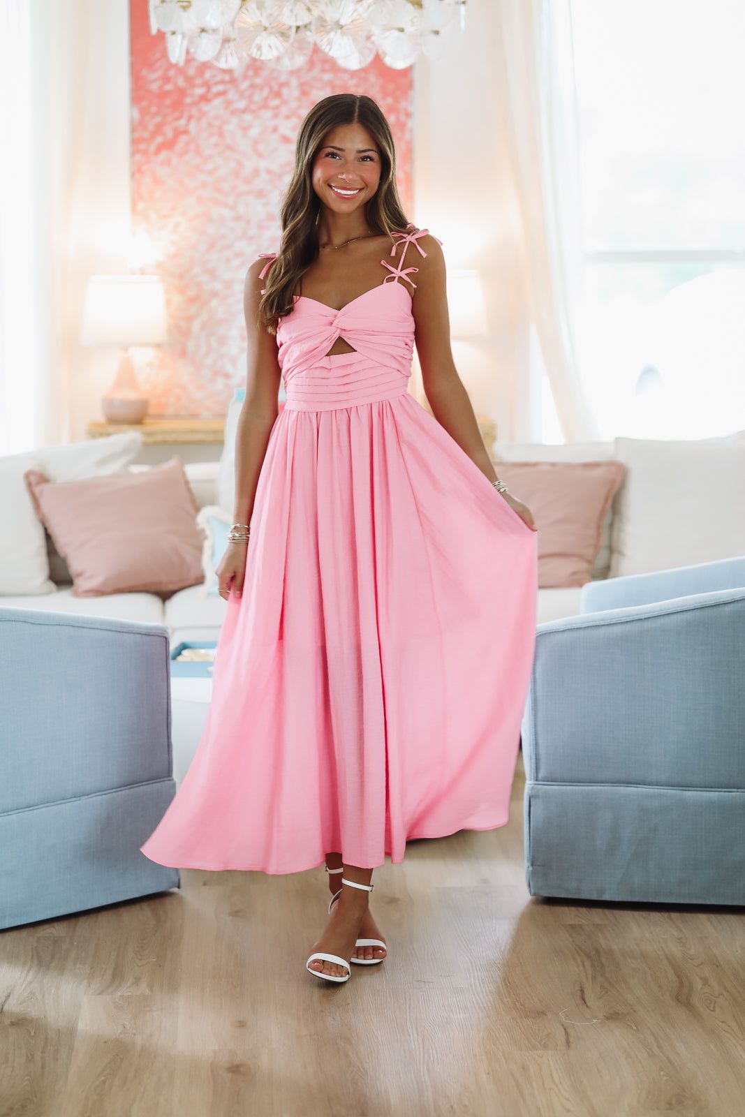 Pink Paradise Maxi Dress - Pink-HAZEL & OLIVE MR9200-XSmall-