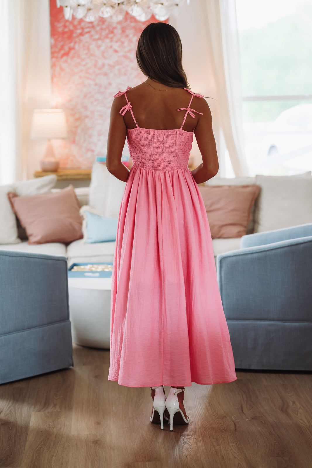 Pink Paradise Maxi Dress - Pink-HAZEL & OLIVE MR9200-XSmall-