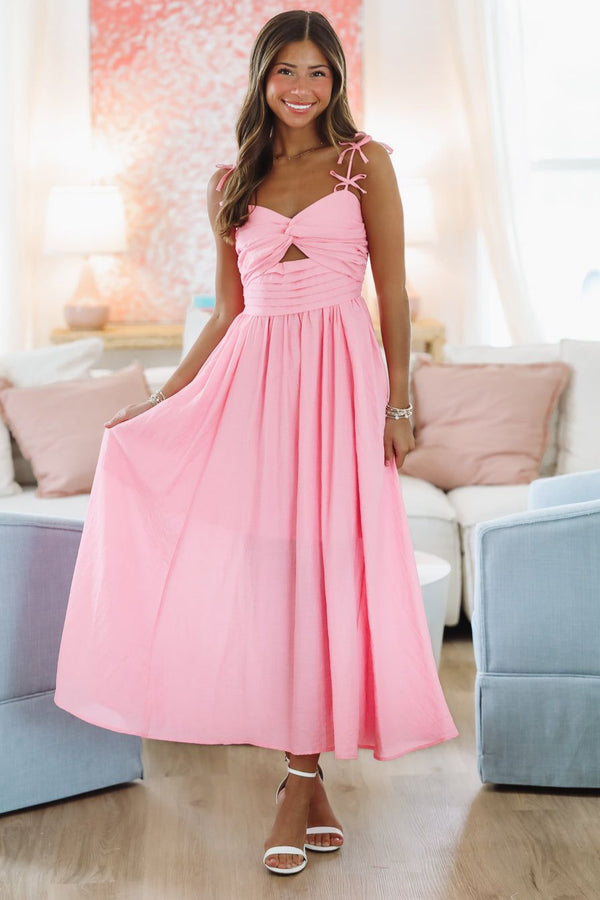 Pink Paradise Maxi Dress - Pink-HAZEL & OLIVE MR9200-XSmall-