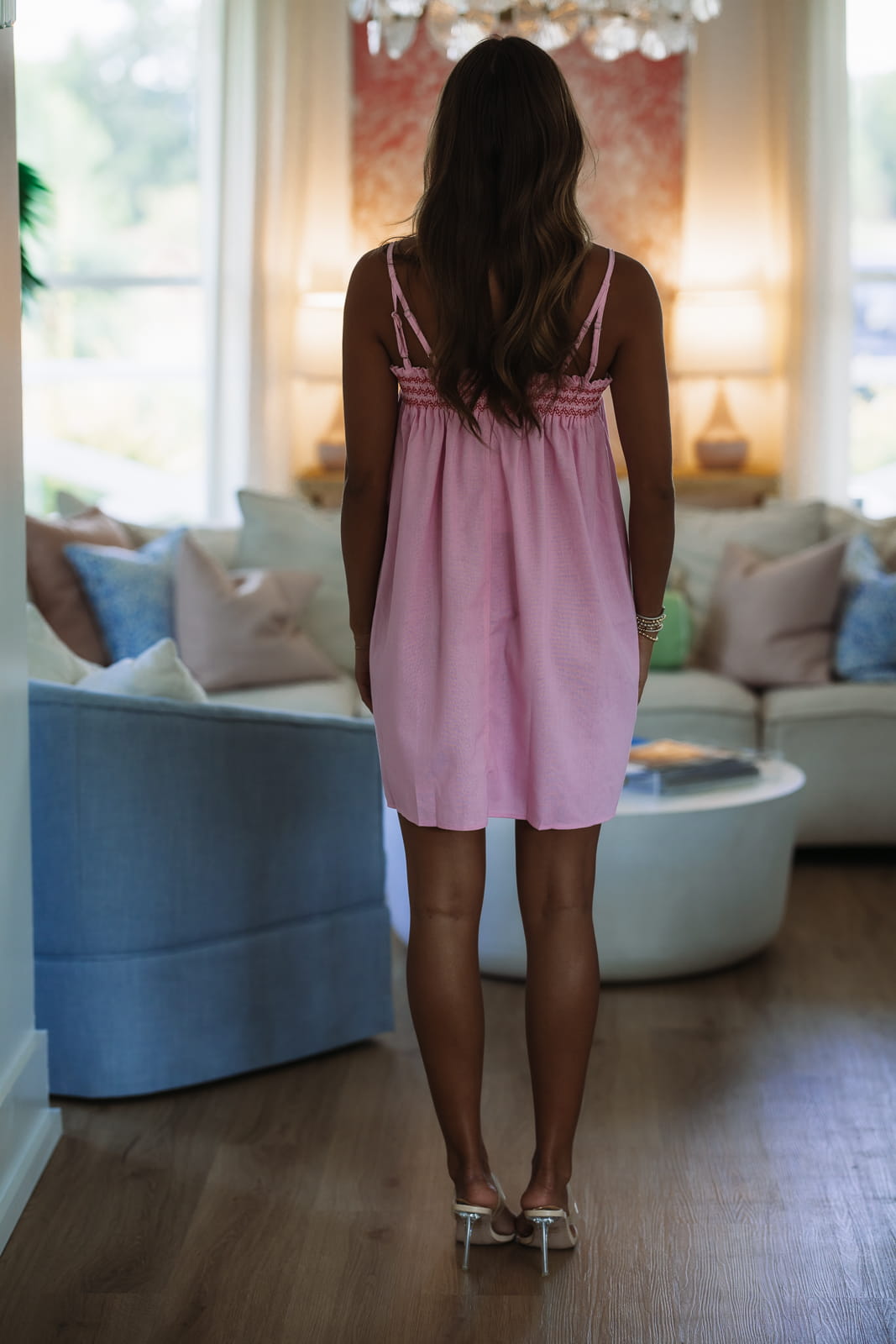 Hazel & Olive RD1311 Gulfside Mini Dress - Pink