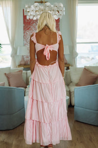 Rosette Maxi Dress - Pink-HAZEL & OLIVE ID39748/01-Small-