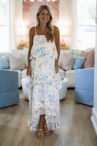 Hazel & Olive SDUH/D2521 Delicate Blooms Maxi Dress - Yellow