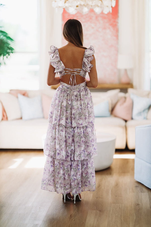 She's a Keeper Maxi Gown - Purple-HAZEL & OLIVE-Small-
