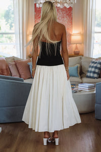 HAZEL & OLIVE Skyline Views Maxi Dress - Black and White
