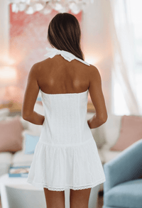 Figured You Out Mini Dress - White-HAZEL & OLIVE SM/D20870A-Small-
