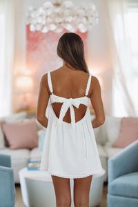 Honestly Me Mini Dress - White-HAZEL & OLIVE SM/D20909A-Small-