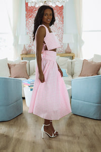 Summer Solstice Tank and Midi Skirt Set - Pink-HAZEL & OLIVE MST8258A-Small-
