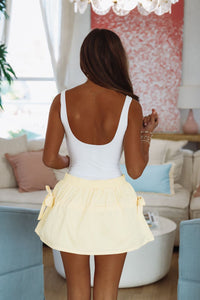 Sun Burst Mini Skirt - Yellow-HAZEL & OLIVE IPK2135S-Small-