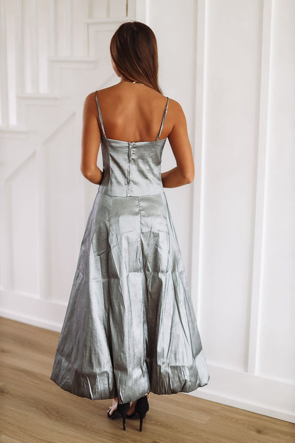This Hits Different Crop Top - Gunmetal-HAZEL & OLIVE-XSmall-
