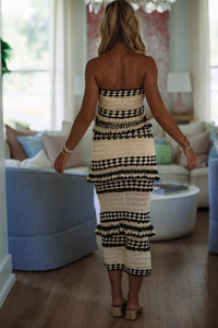 Hazel & Olive TI7316FO Your Yacht or Mine Top - Cream and Black