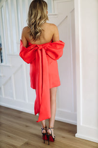 Time in Paris Cocktail Dress - Red-HAZEL & OLIVE-Small-