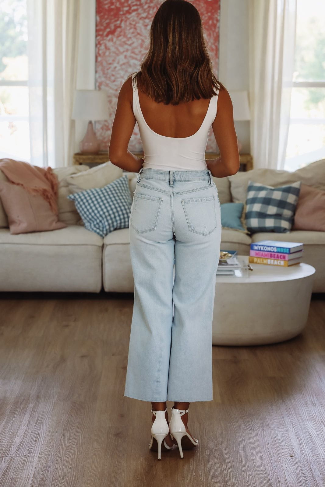 Olivia High Rise Jeans - Light Wash-Hazel & Olive V3561-24-
