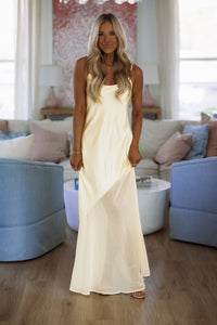 Hazel & Olive VID51689 Glow Getter Maxi Dress - Yellow