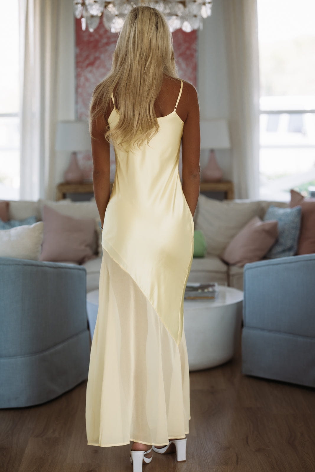 Hazel & Olive VID51689 Glow Getter Maxi Dress - Yellow
