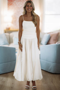 Hazel & Olive VID53198 Lingering Love Maxi Dress - Cream