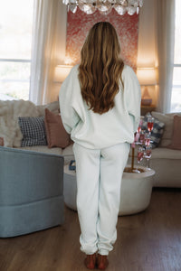 Hazel & Olive W503ICEBL/51 Miss You Jogger Sweatpants - Light Blue