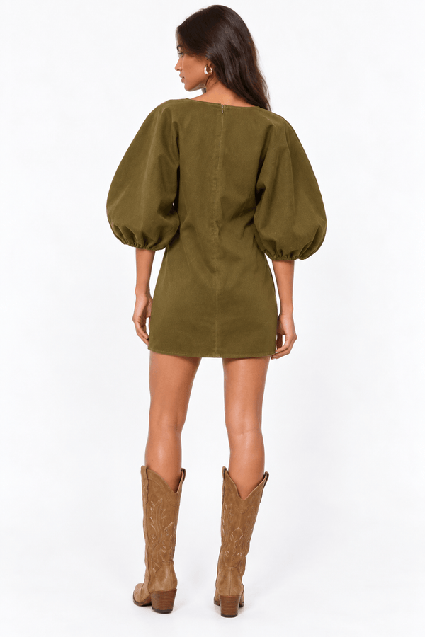 JH2294 Your Fave Mini Dress - Green