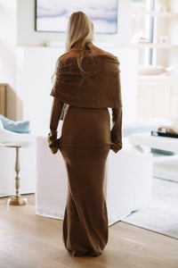 LD11895 Quietly Captivating Maxi Dress - Mocha