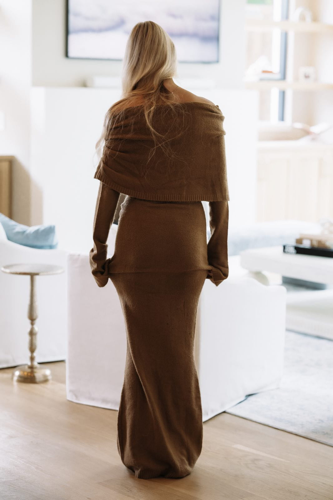 LD11895 Quietly Captivating Maxi Dress - Mocha