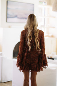 LD1660 Late Checkout Mini Dress - Brown