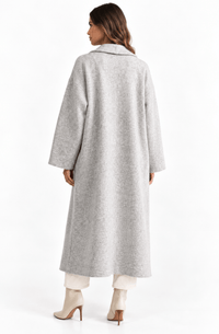 MJK6755SS Autumn at Ease Long Cardigan - Heather Grey