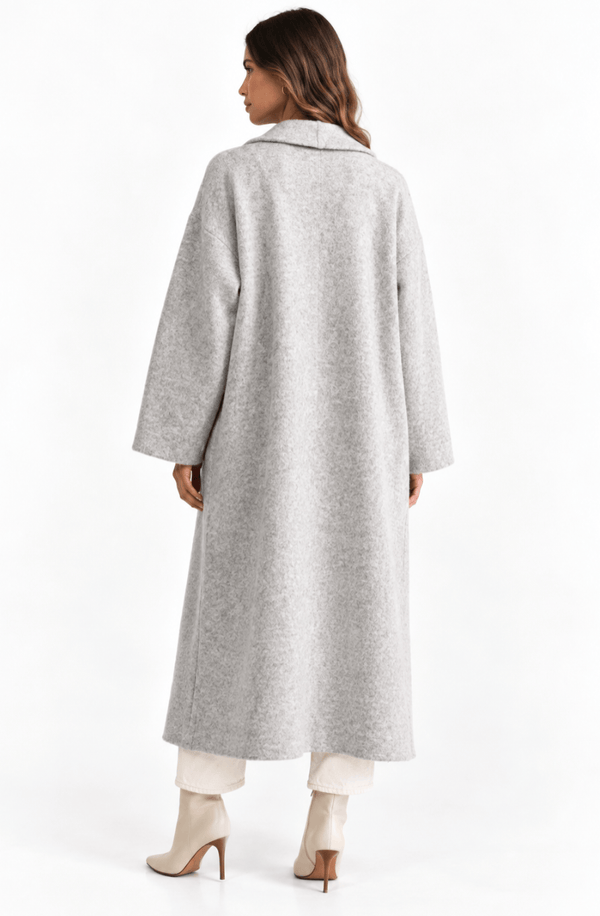 MJK6755SS Autumn at Ease Long Cardigan - Heather Grey